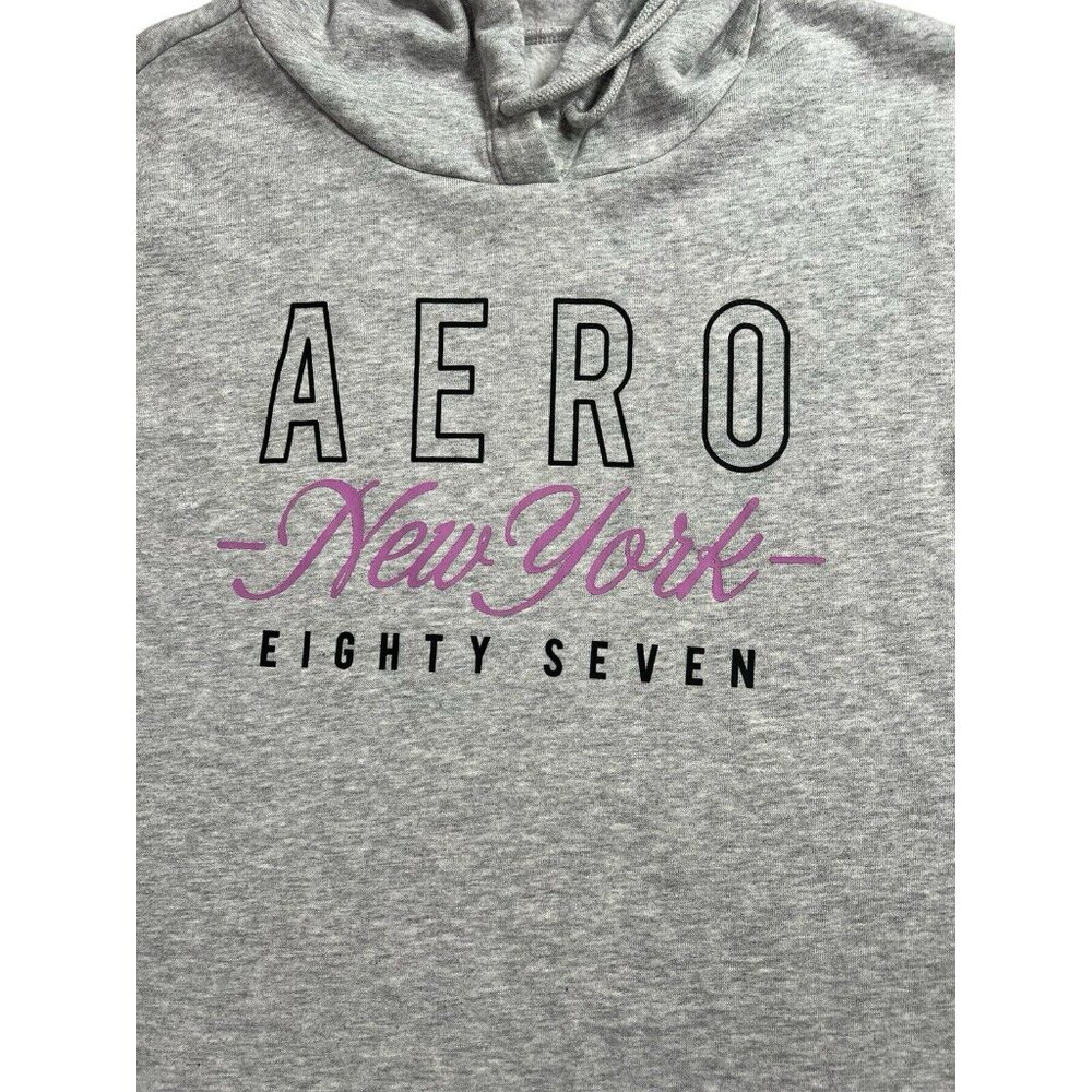 Aeropostale Women Hoodie Gray Long Sleeves Size XL - Picture 8 of 11